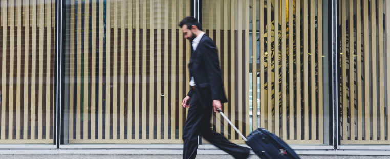 Man with luggage